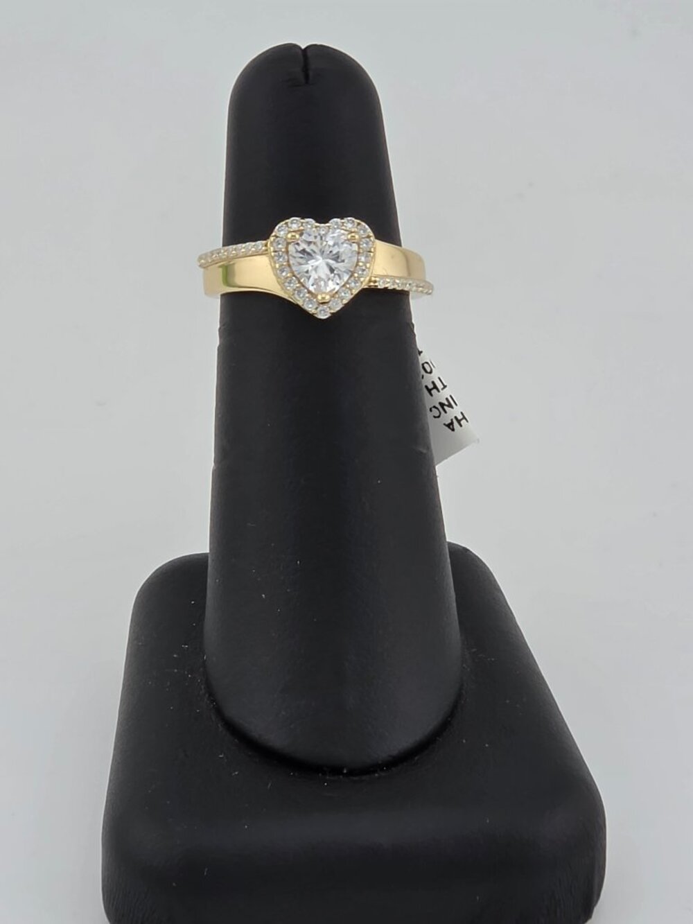 Sparkling Heart Ring in 925 Sterling Silver with Cubic Zirconia